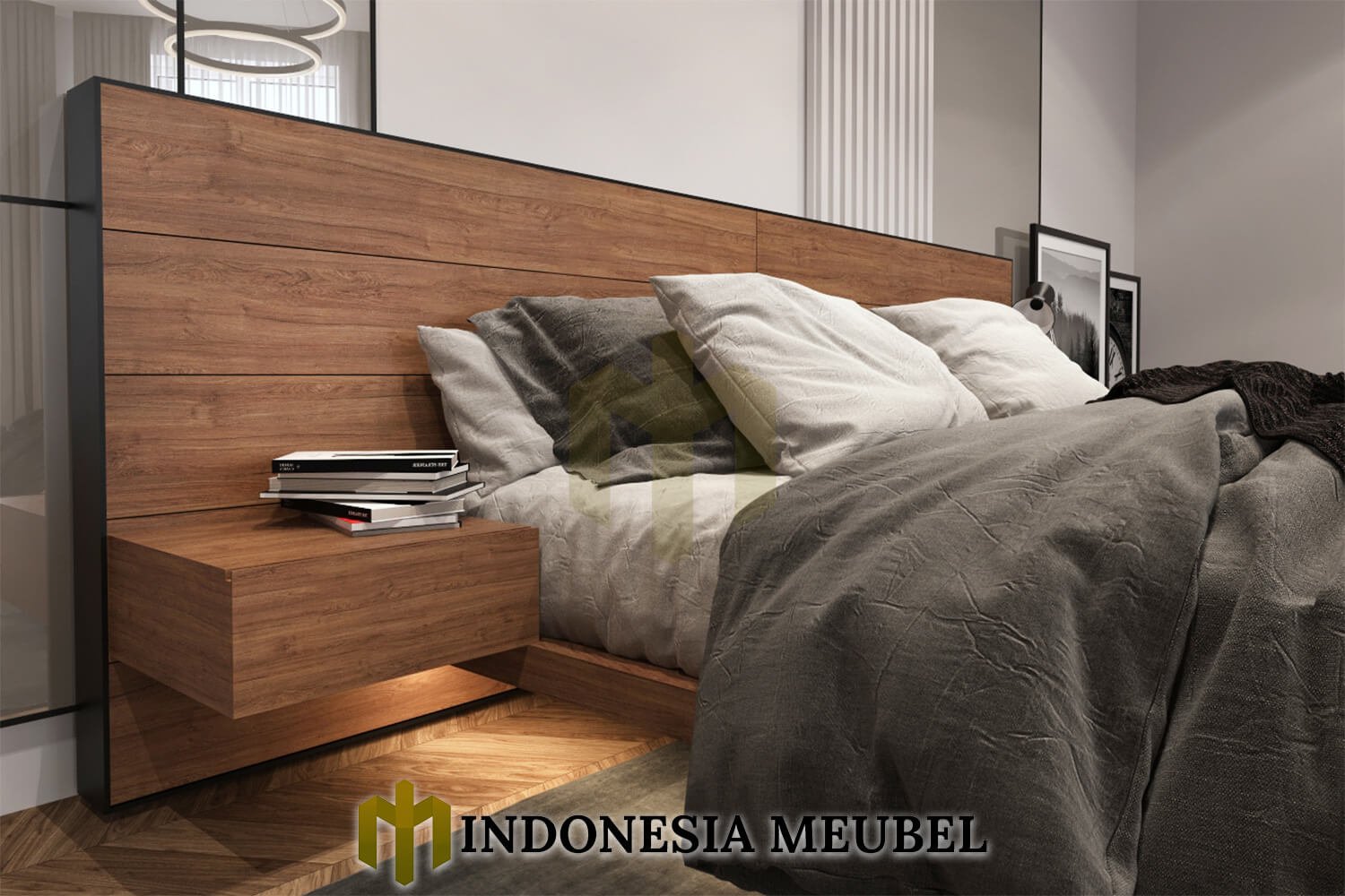 Tempat Tidur Jati Minimalis Modern Solid Headboard IM-1167 2 Tempat Tidur Jati Minimalis Modern Solid Headboard IM-1167.1