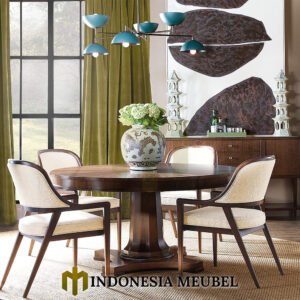 Meja Makan Minimalis Kayu Jati Kursi 4 Premium Style IM-1204