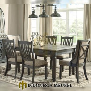 Meja Makan Minimalis Klasik Rustic Old French Design IM-1201