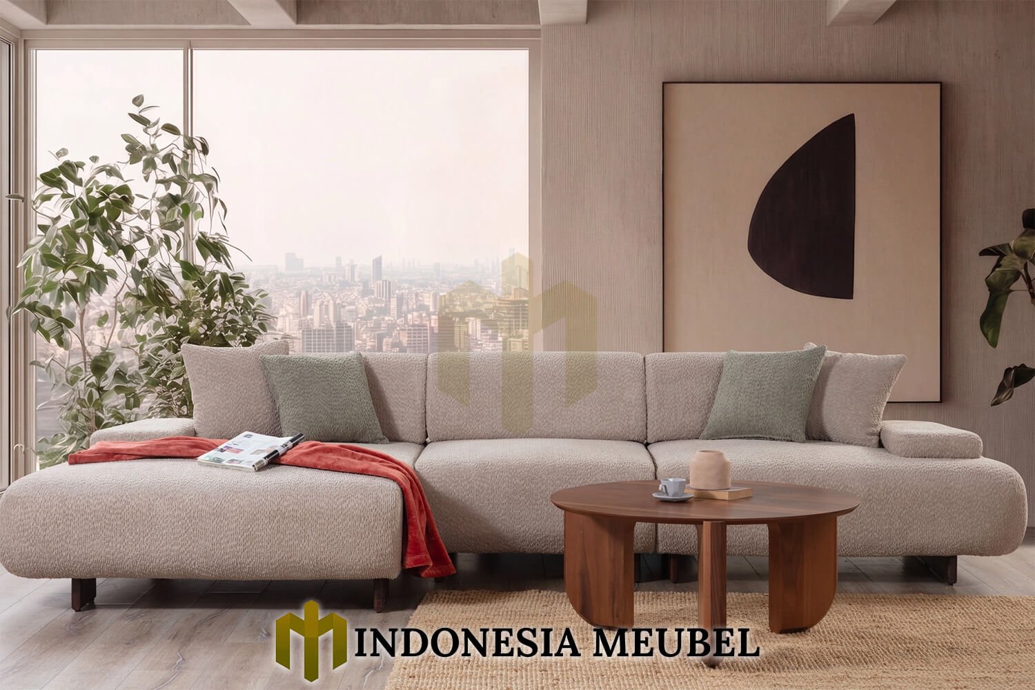 Sofa Tamu Sudut Minimalis Gorgeous Soft Royal Foam IM-1224 1 Sofa Tamu Sudut Minimalis Gorgeous Soft Royal Foam IM-1224