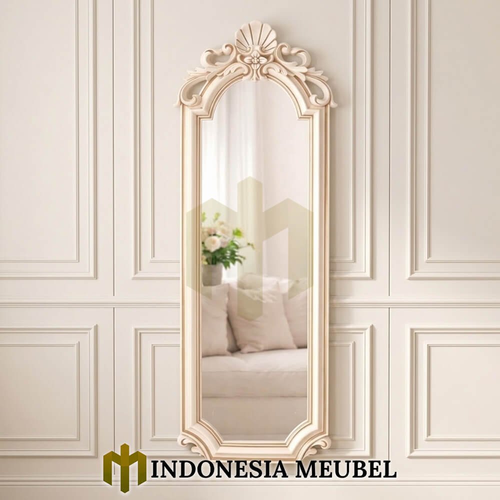 Cermin Hias Mewah Jepara Crown Carving Solid Duco Color IM-1246 1 Cermin Hias Mewah Jepara Crown Carving Solid Duco Color IM-1246