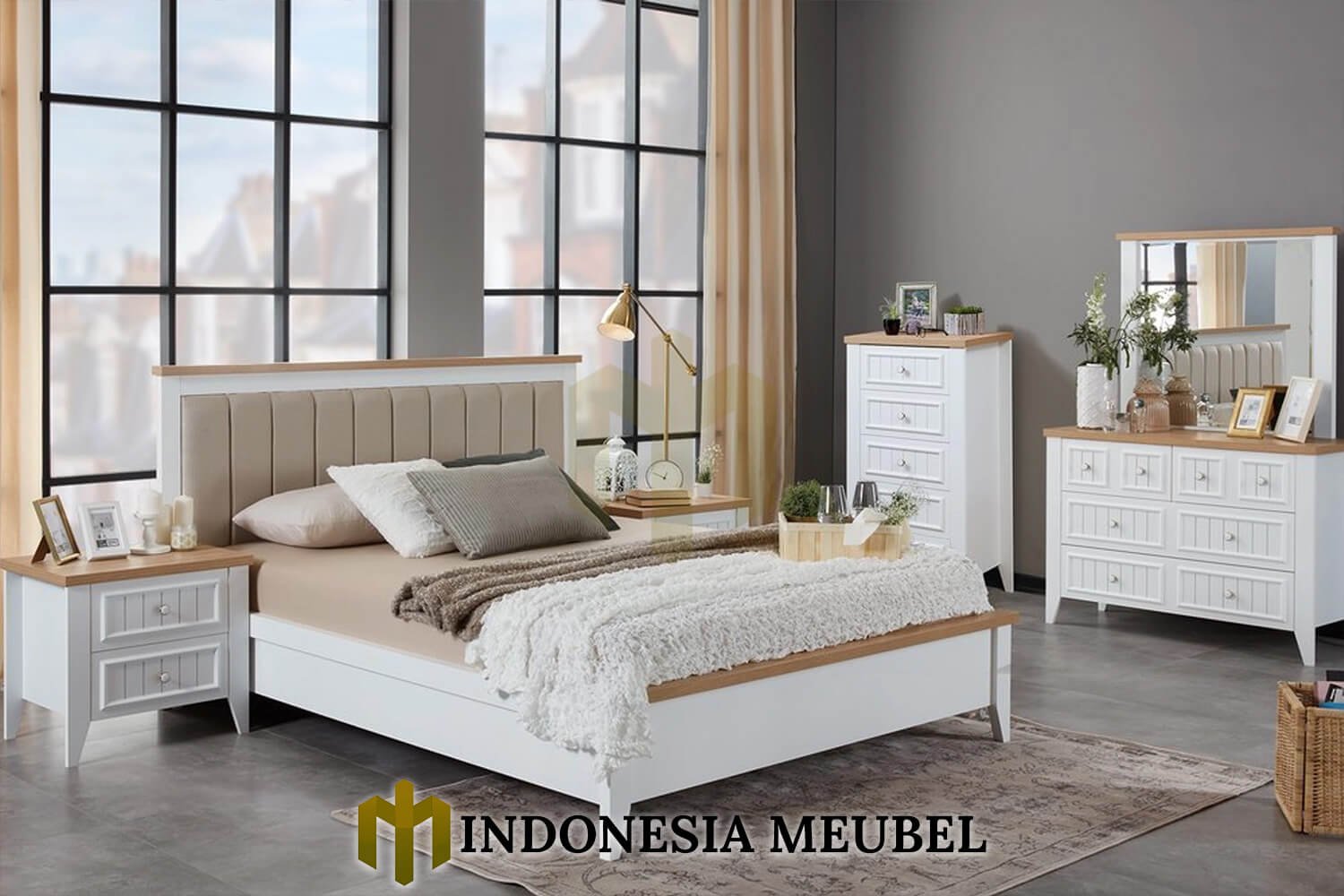 Kamar Set Minimalis Jepara Vintage Scandinavian Premium Style IM-1230 3 Kamar Set Minimalis Jepara Vintage Scandinavian Premium Style IM-1230.2