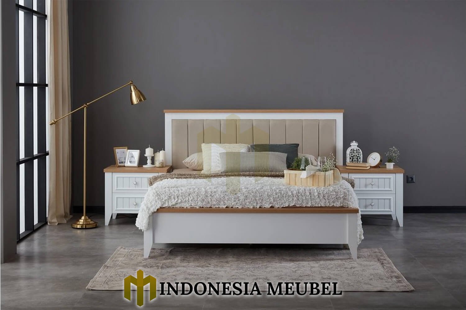 Kamar Set Minimalis Jepara Vintage Scandinavian Premium Style IM-1230 1 Kamar Set Minimalis Jepara Vintage Scandinavian Premium Style IM-1230