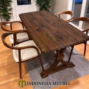 Meja Makan Jati Minimalis Jepara Classic Solid Wood IM 1241