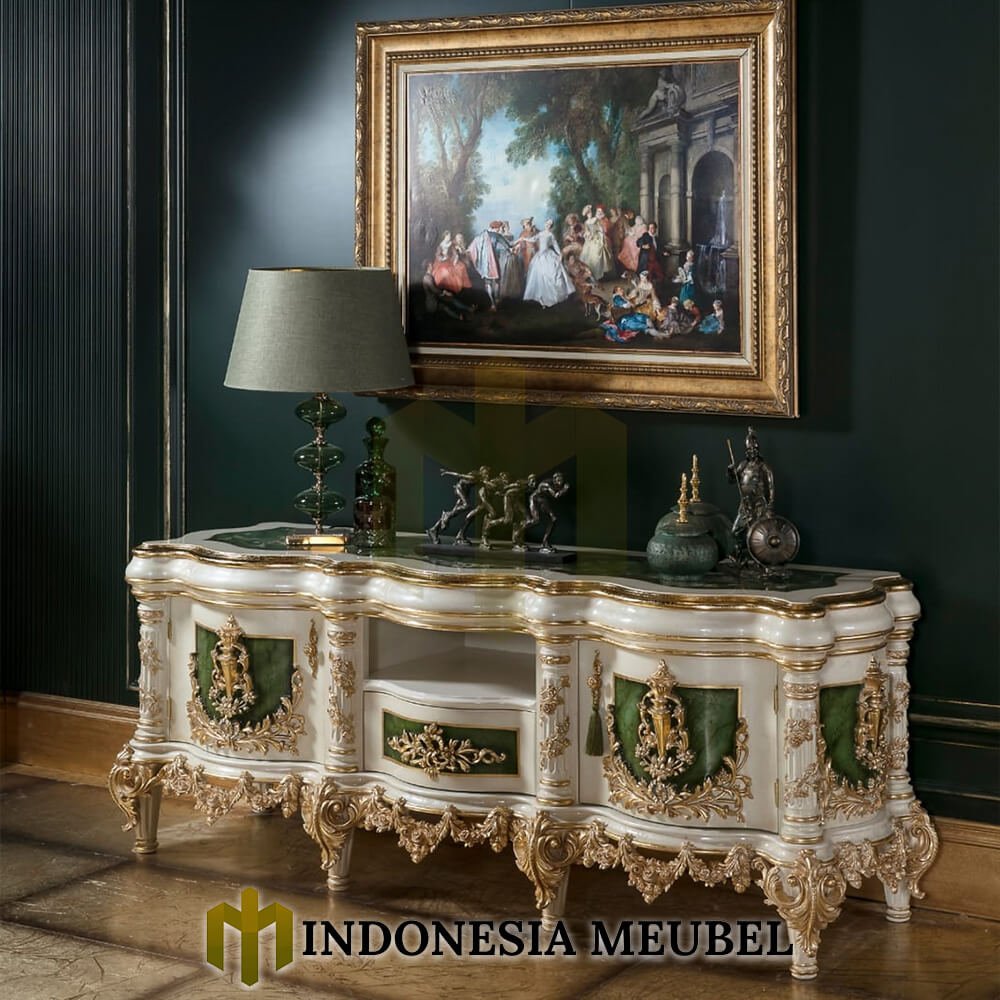 Meja TV Ukiran Mewah Jepara Baroque Design Luxury IM-1254 2 Meja TV Ukiran Mewah Jepara Baroque Design Luxury IM-1254.1