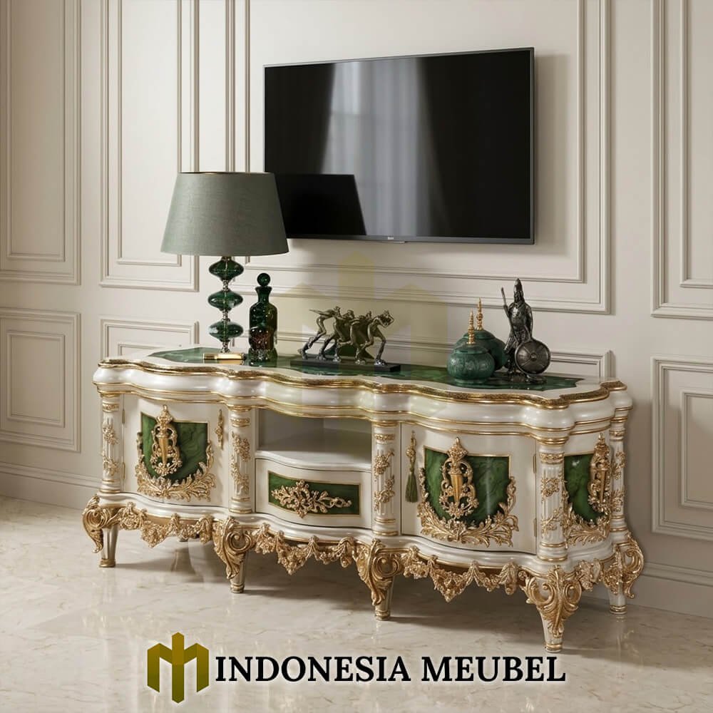 Meja TV Ukiran Mewah Jepara Baroque Design Luxury IM-1254 1 Meja TV Ukiran Mewah Jepara Baroque Design Luxury IM-1254