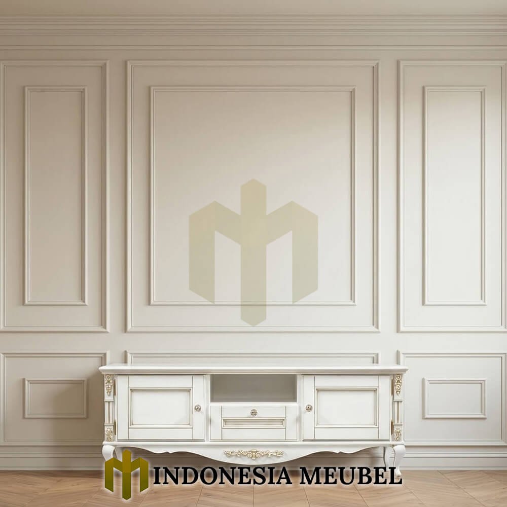 Bufet TV Mewah Jepara Solid Duco Europe Style IM-1307 2 Bufet TV Mewah Jepara Solid Duco Europe Style IM-1307.1