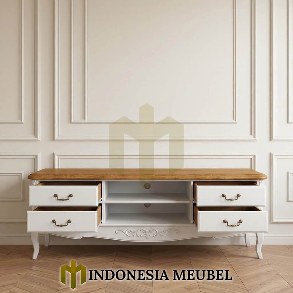 Bufet TV Mewah Terbaru Shabby Europan Simple Carved IM-1308 2 Bufet TV Mewah Terbaru Shabby Europan Simple Carved IM-1308.1