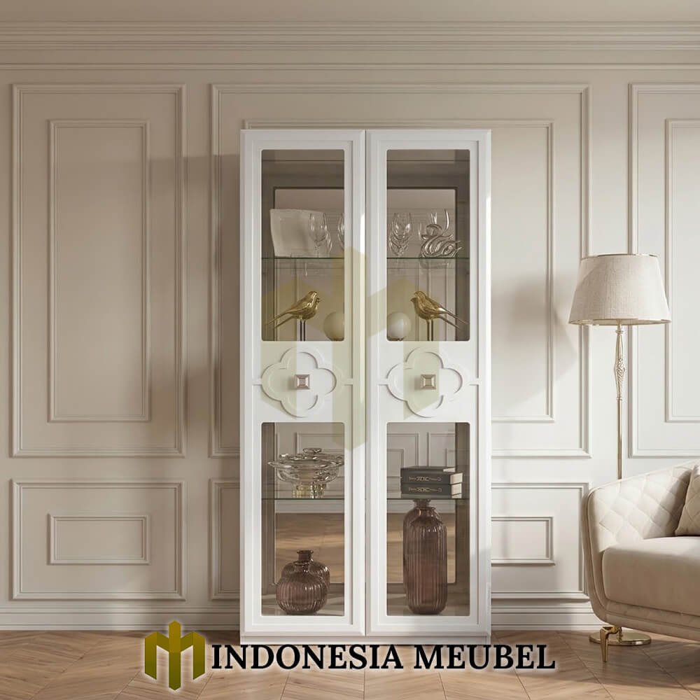 Lemari Pajangan Minimalis Jepara White Camonic Best Seller IM-1302 2 Lemari Pajangan Minimalis Jepara White Camonic Best Seller IM-1302.1
