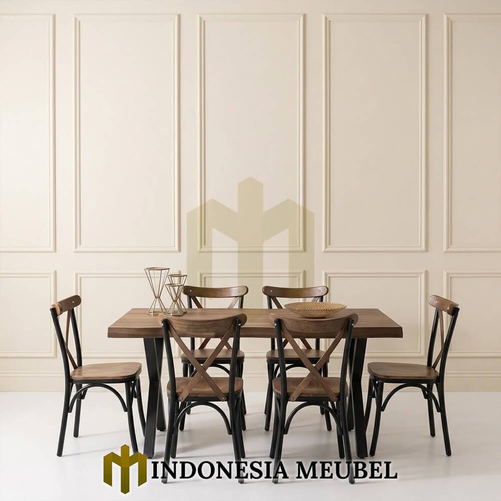 Meja Makan Industrial Minimalis Terbaru Desain Premium IM-1264 1 Meja Makan Industrial Minimalis Terbaru Desain Premium IM-1264