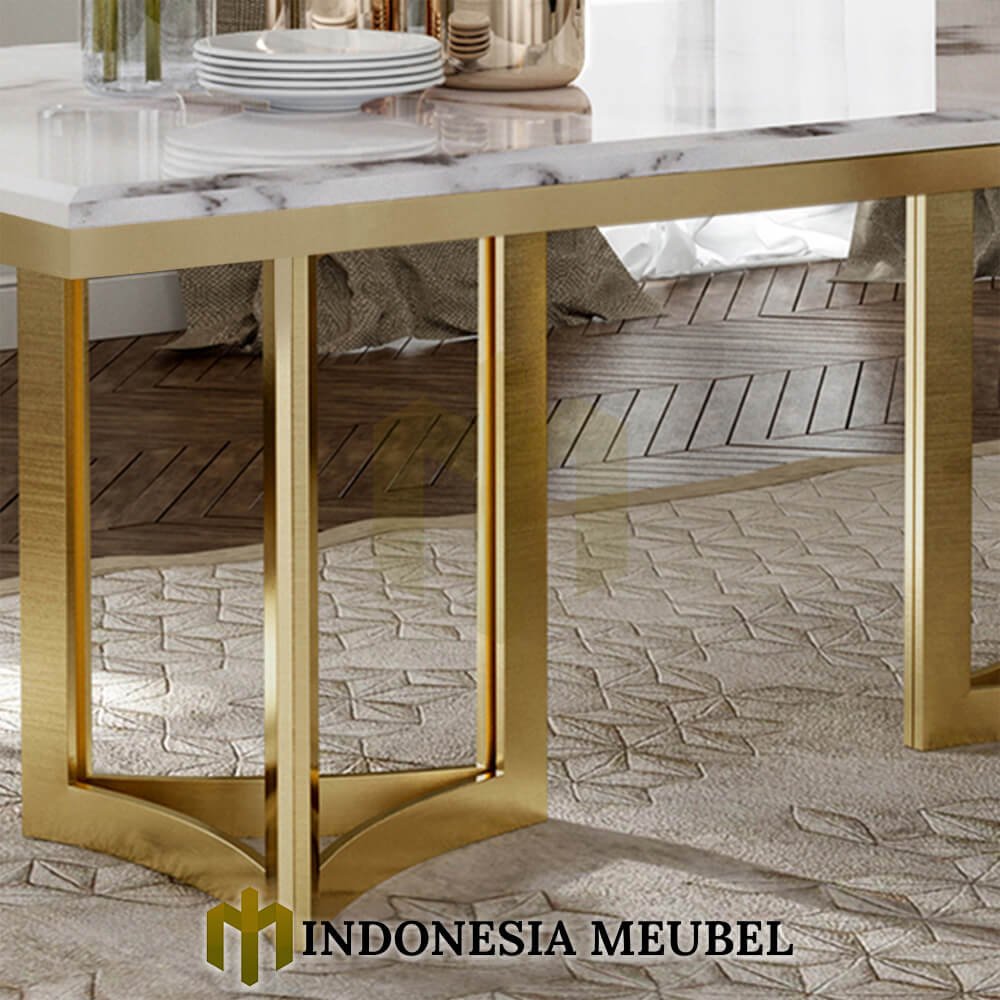 Meja Makan Minimalis Mewah Stainless Gold Candy Cantik IM-1263 3 Meja Makan Minimalis Mewah Stainless Gold Candy Cantik IM-1263.2