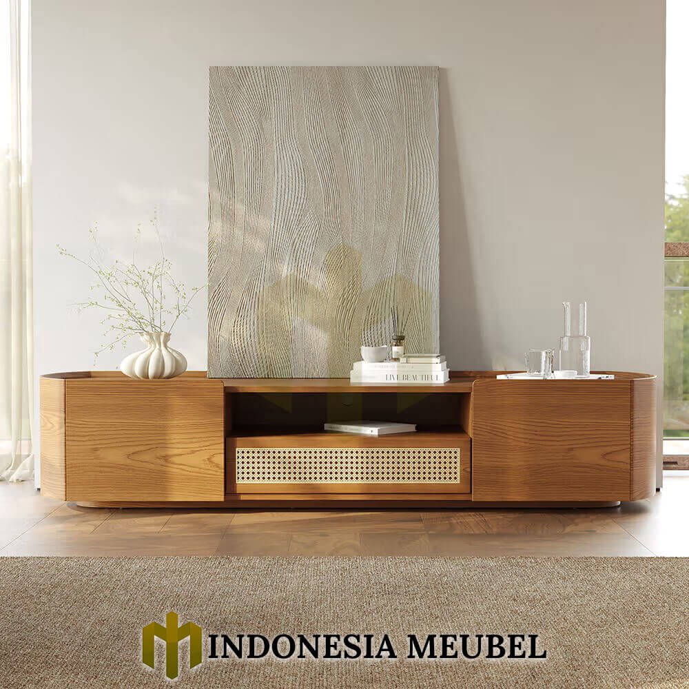 Meja TV Minimalis Jati Japandi Style Solid Wood Premium IM-1259 1 Meja TV Minimalis Jati Japandi Style Solid Wood Premium IM-1259
