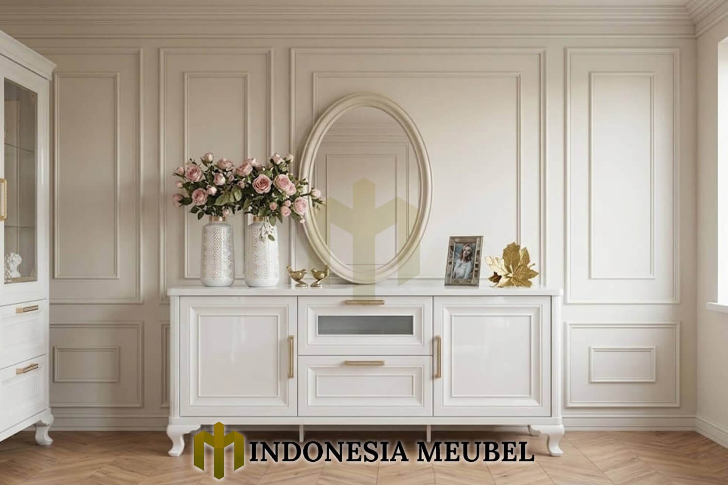 Set Meja TV Minimalis Putih Solid Duco Gorgeous Style IM-1314 3 Set Meja TV Minimalis Putih Solid Duco Gorgeous Style IM-1314.2