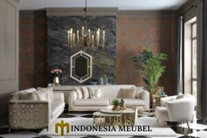 Sofa Tamu Minimalis Stainless Mewah Gold Candy IM-1273